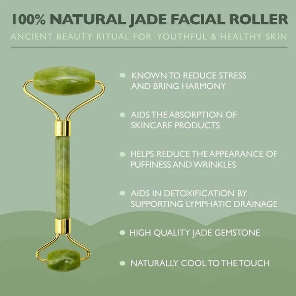 Jade Roller + Cooling Ice Face Mask Set – Self‑Care Beauty Kit