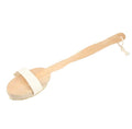 Long‑Handle Wooden Bath Brush – Back & Body Exfoliating Scrubber